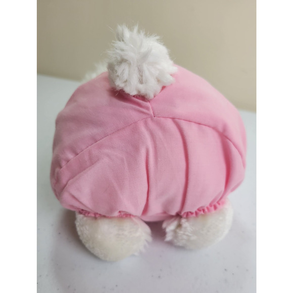 Pink Eye White Rabbit Bunny Floppy Ear Soft Cuddly Plush Stuffed Animal Toy 11" - Picture 6 of 8